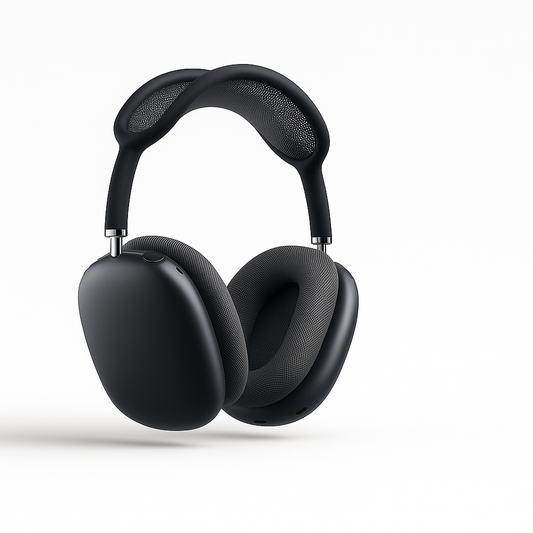 Casque audio sans fil Lyvora AeroMax™ noir - design moderne sur fond neutre